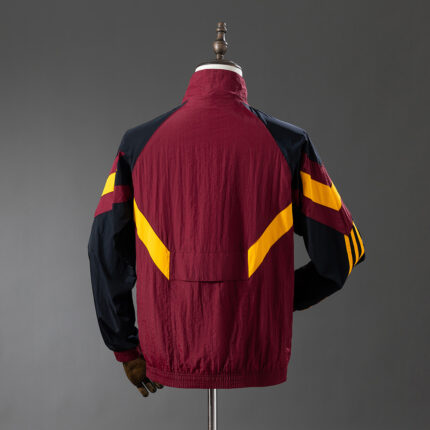 Mens AS Roma 2025/26 Red Windbreaker Jacket