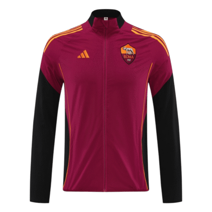 Mens AS Roma 2025/26 Windbreaker Red Jacket