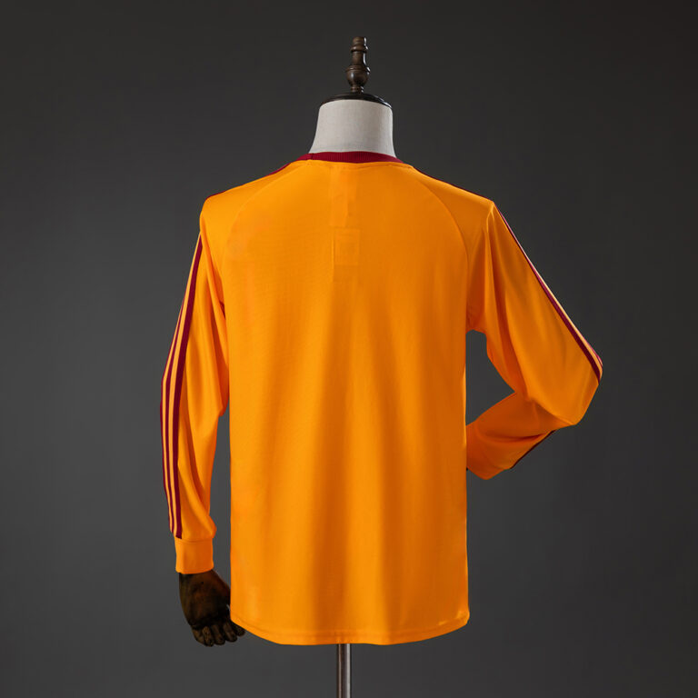 Mens AS Roma Terrace Icons T- Orange Long Sleeve Jersey