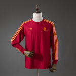 Mens AS Roma Terrace Icons T- Red Long Sleeve Jersey