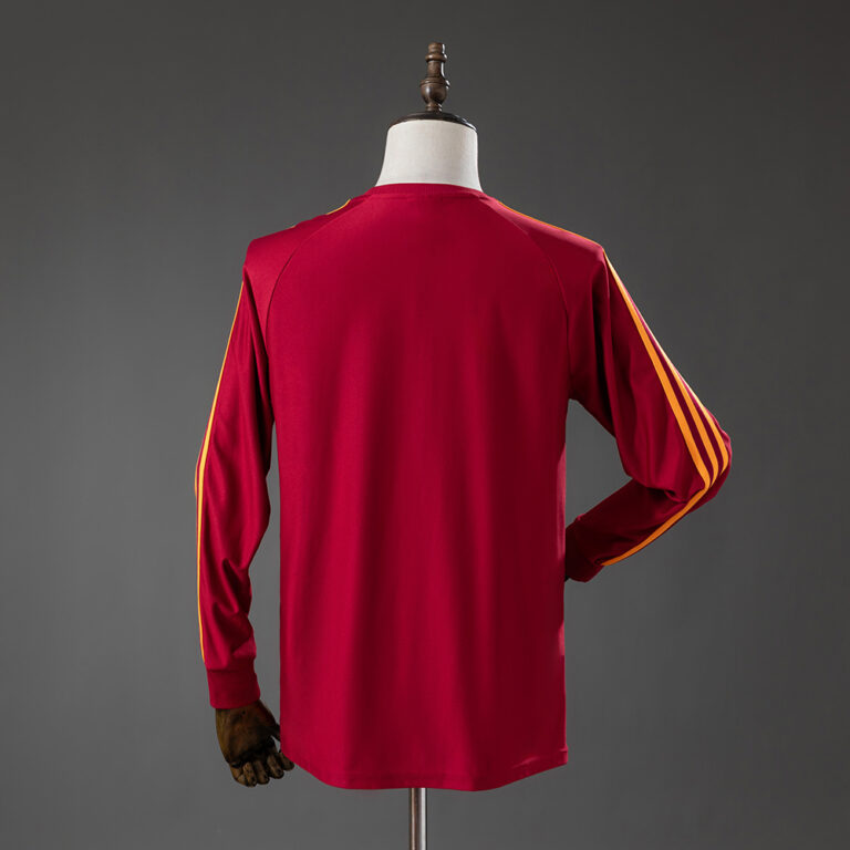 Mens AS Roma Terrace Icons T- Red Long Sleeve Jersey