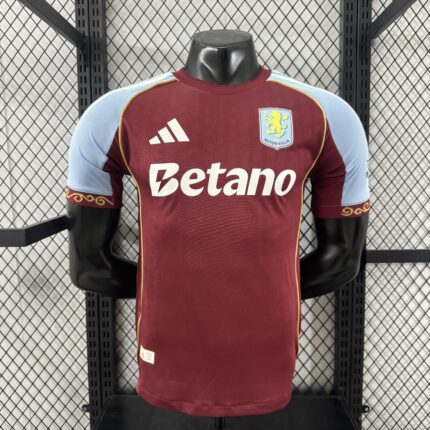 Mens Aston Villa 2025/26 Home Jersey Player Version