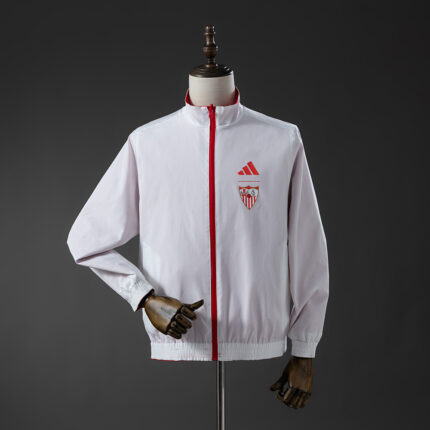 Mens Athletic Bilbao 2026 Reversible White Jacket