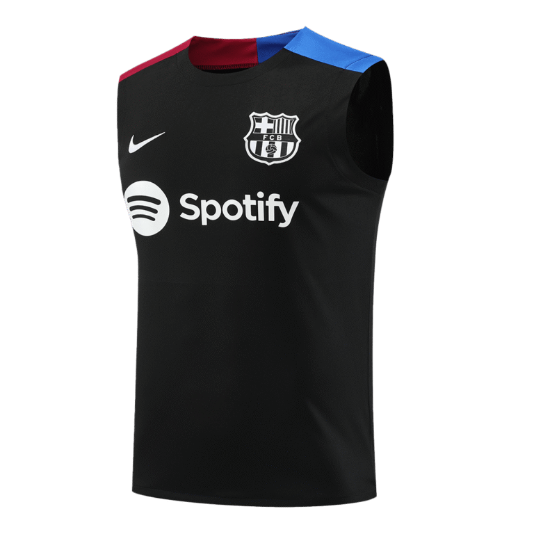 Mens Barcelona 2024/25 Top Black Training Vest