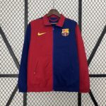 Mens Barcelona 2024/25 Trench Coat Reversible Windbreaker Jacket