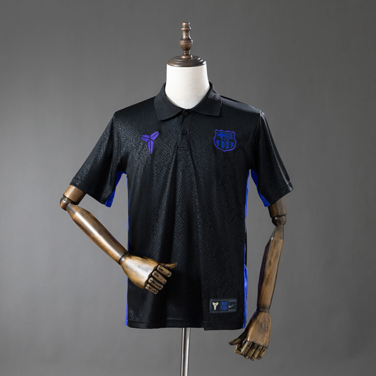 Mens Barcelona 2025/26 Black Polo