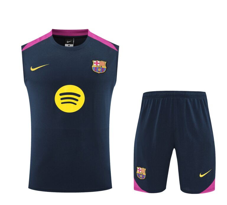 Mens Barcelona 2025/26 Blue Training Vest