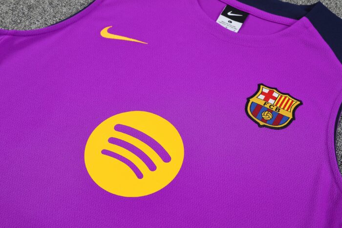 Mens Barcelona 2025/26 Purple Training Vest