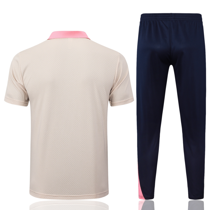 Mens Barcelona 2025/26 Suit Beige pink Polo