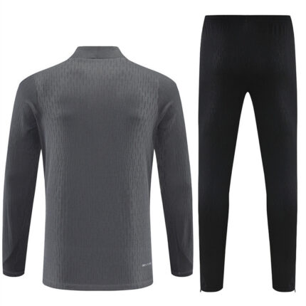 Mens Barcelona 2025 Collaboration Half-zip Gray Tracksuit