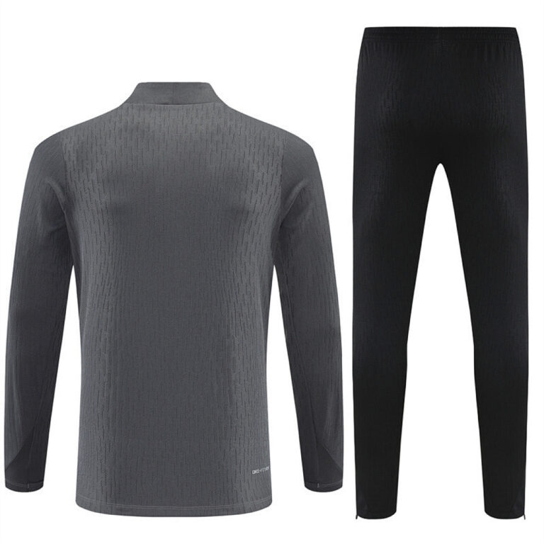 Mens Barcelona 2025 Collaboration Half-zip Gray Tracksuit