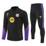 Mens Barcelona 2026/27 Collaboration Half-zip Black Tracksuit