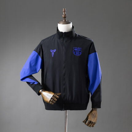 Mens Barcelona Kobe Windbreaker Black Jacket