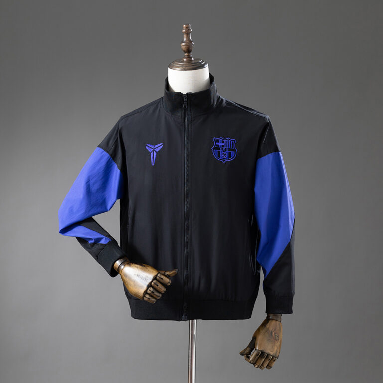 Mens Barcelona Kobe Windbreaker Black Jacket