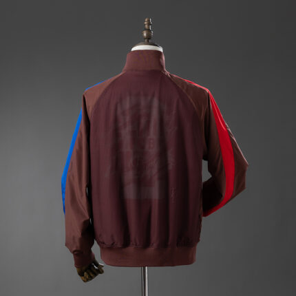 Mens Barcelona Travis Scott Windbreaker Brown Jacket