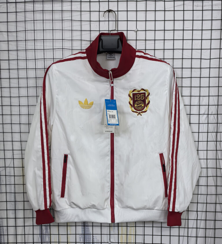 Mens Bayern Munich 2024/25 Windbreaker White Jacket