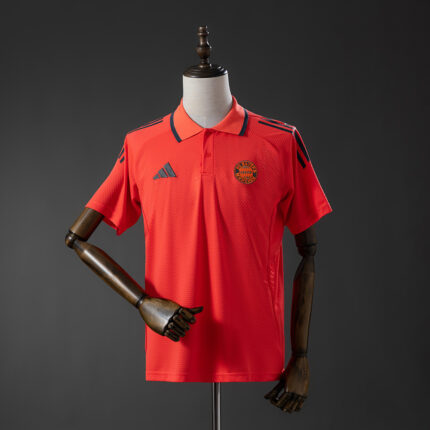 Mens Bayern Munich 2025/26 Red Polo