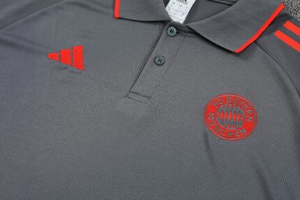 Mens Bayern Munich 2025/26 Suit Gray Polo