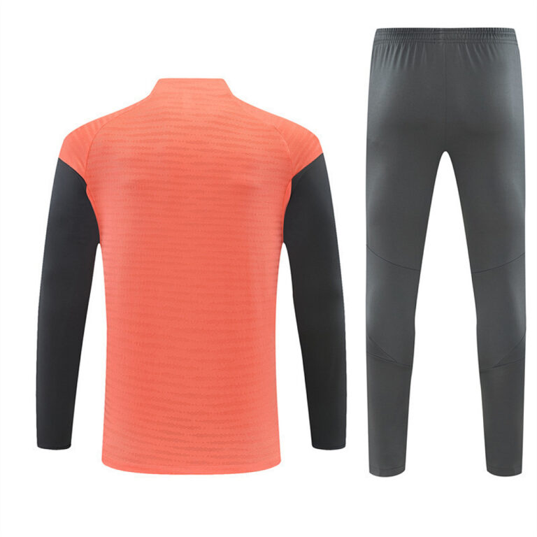 Mens Bayern Munich 2025 Half-zip Orange Tracksuit Player Version