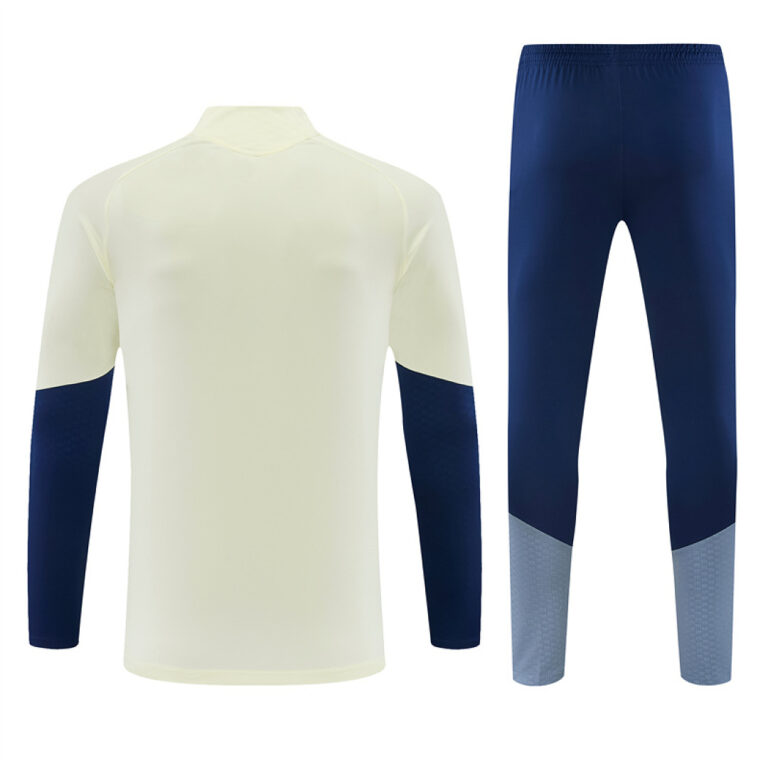 Mens Bayern Munich 2026/27 Half-zip Beige Tracksuit