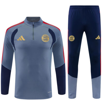 Mens Bayern Munich 2026/27 Half-zip Dark Gray Tracksuit