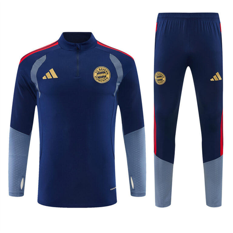 Mens Bayern Munich 2026/27 Half-zip Royal Blue Tracksuit