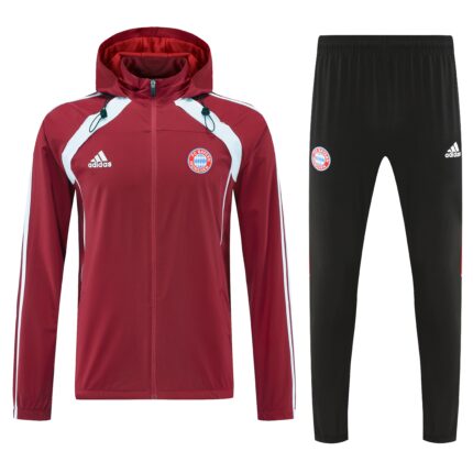 Mens Bayern Munich 2026/27 Windbreaker Suit Red Jacket