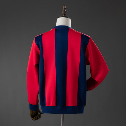 Mens Bayern Munich SweatMen Red and Cyan Long Sleeve Jersey