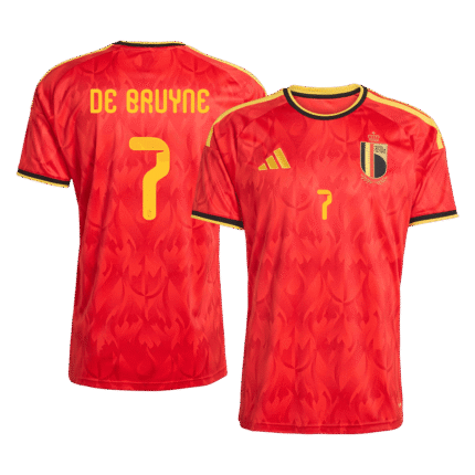 Mens Belgium 2026 World Cup Home Jersey – De Bruyne 7