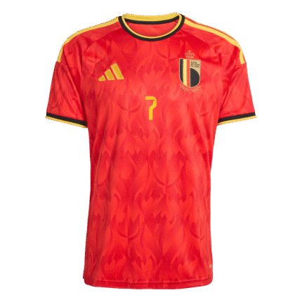 Mens Belgium 2026 World Cup Home Jersey – De Bruyne 7