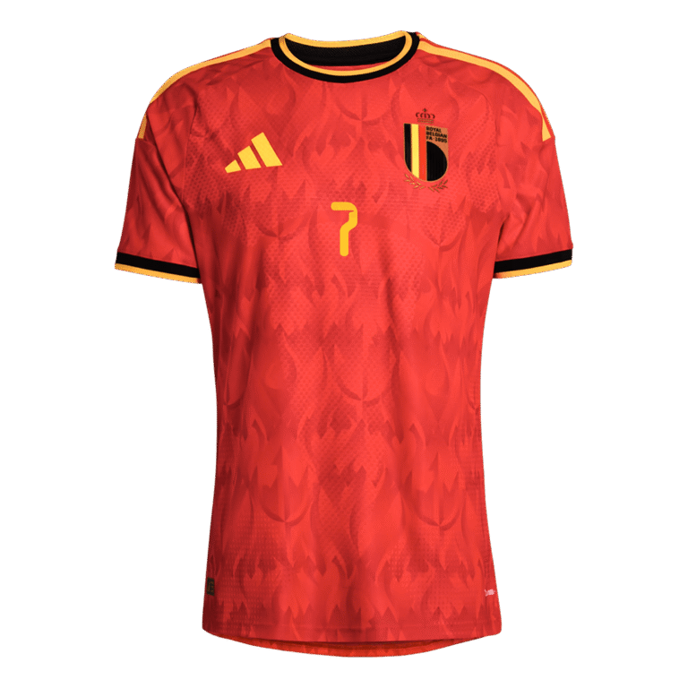 Mens Belgium 2026 World Cup Home Jersey – De Bruyne 7 Player Version