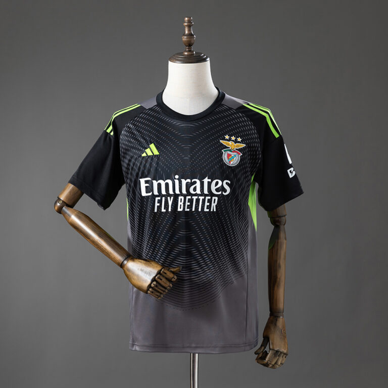 Mens Benfica 2026/27 Goalkeeper Black Grey Jersey
