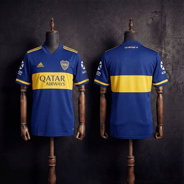 Mens Boca Juniors 2020/21 Home Retro Style Jersey