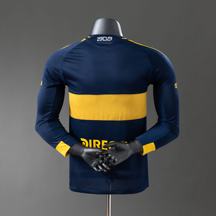 Mens Boca Juniors 2025/26 Home Long Sleeve Jersey Player Version