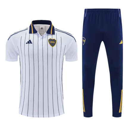 Mens Boca Juniors 2025/26 Suit White Polo