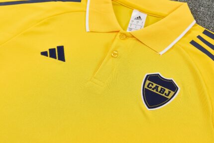 Mens Boca Juniors 2025/26 Suit Yellow Polo