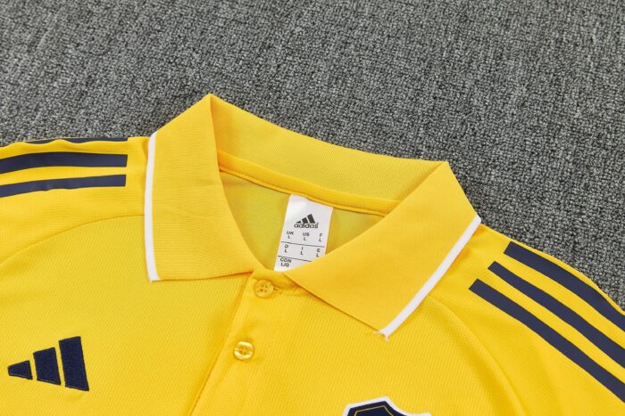 Mens Boca Juniors 2025/26 Suit Yellow Polo