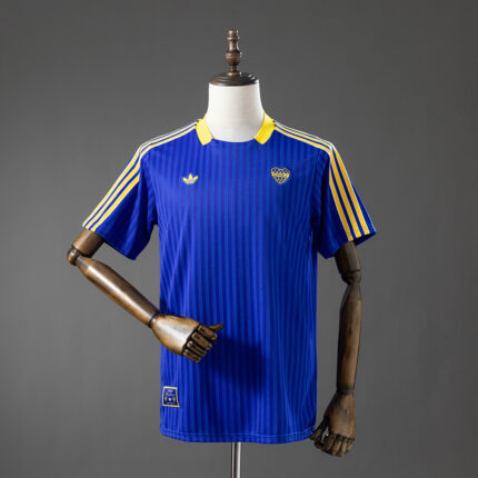 Mens Boca Juniors Terrace Icons White Blue Jersey