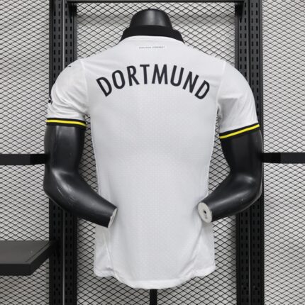 Mens Borussia Dortmund 2024/25 White Jersey Player Version