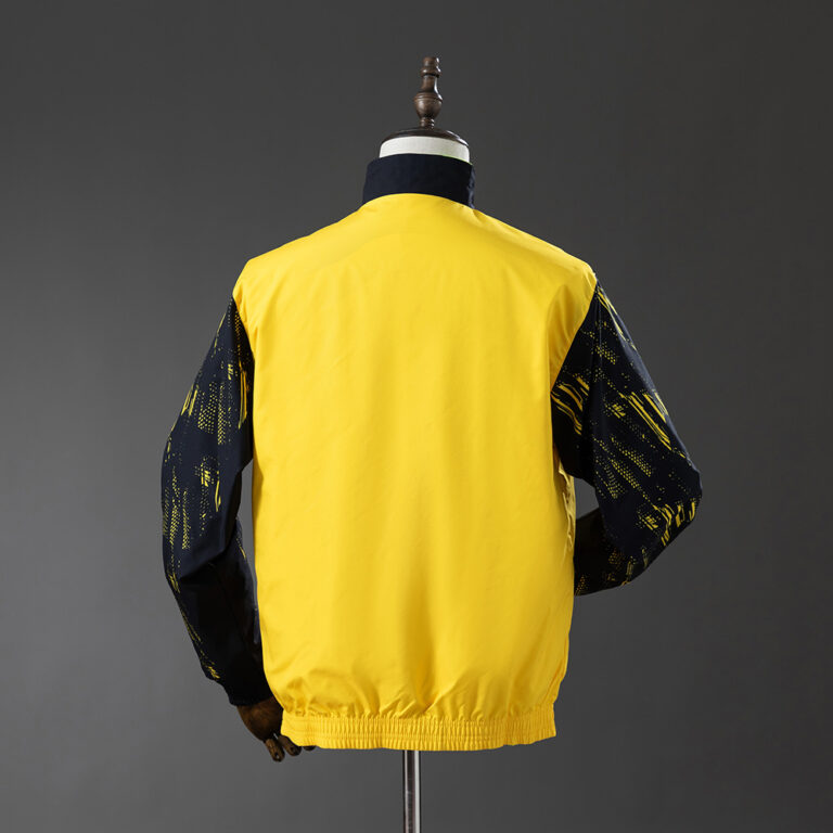 Mens Borussia Dortmund 2025/26 Trench Coat Reversible Yellow Windbreaker Jacket