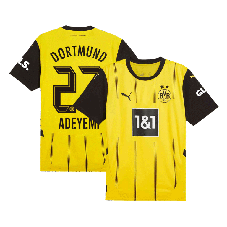 Mens Borussia Dortmund Retro Home Jersey – Adeyemi 27