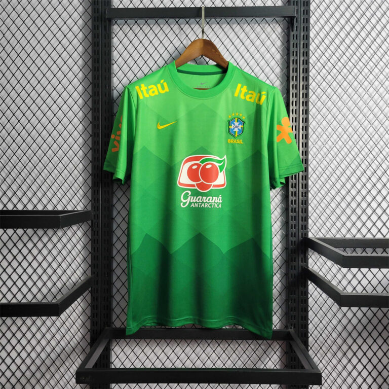 Mens Brazil 2022 World Cup World Cup Green Training Jersey