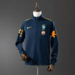 Mens Brazil 2022 World Cup World Cup Royal Blue Jacket