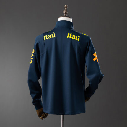 Mens Brazil 2022 World Cup World Cup Royal Blue Jacket