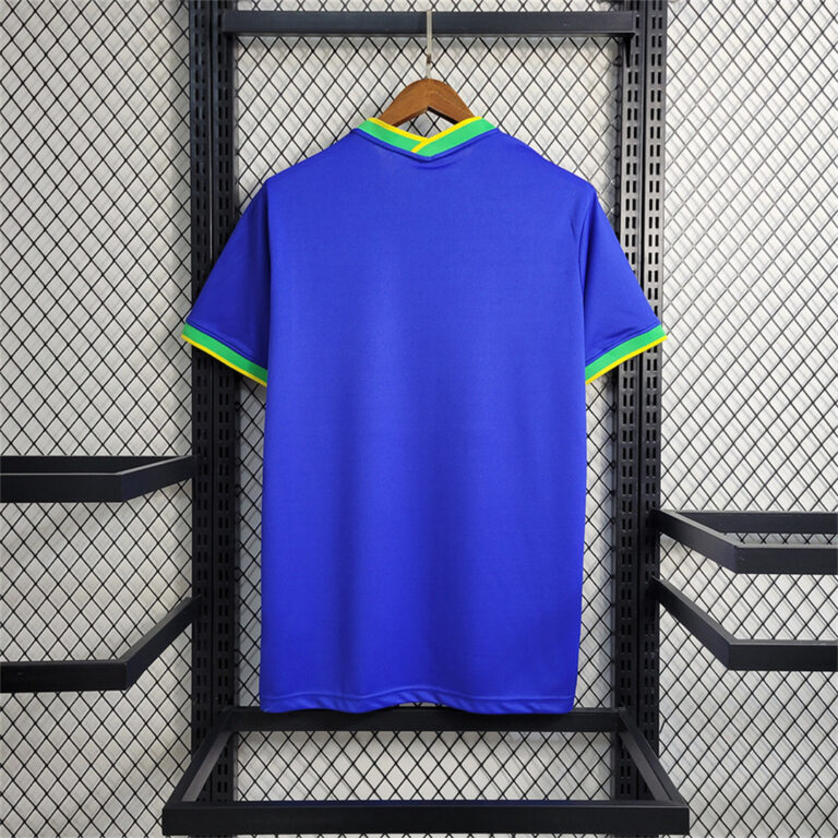 Mens Brazil 2023 PELE Commemorative Blue Jersey