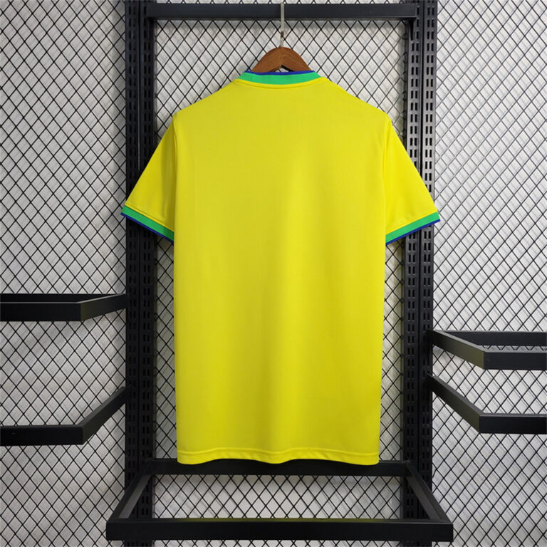 Mens Brazil 2023 PELE Commemorative Yellow Type Jersey