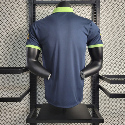 Mens Brazil 2023 Royal Blue Polo Player Version