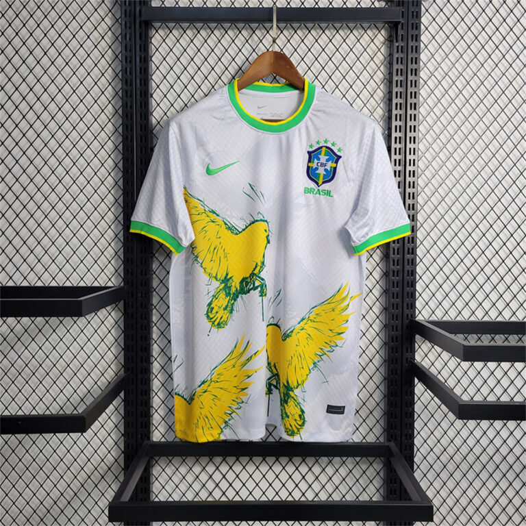 Mens Brazil 2023 White Pigeon Special Edition Jersey