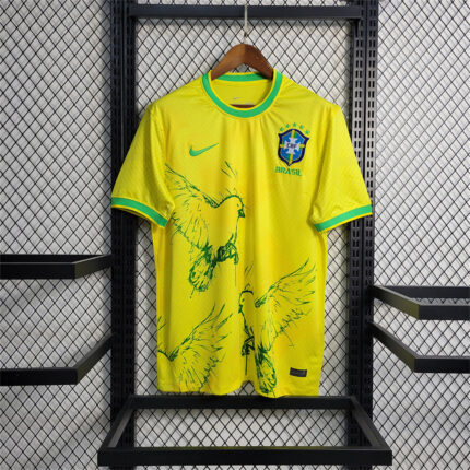 Mens Brazil 2023 Yellow Pigeon Special Edition Jersey