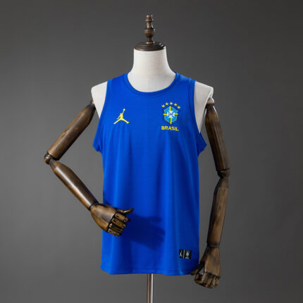 Mens Brazil 2026 World Cup Blue Training Vest